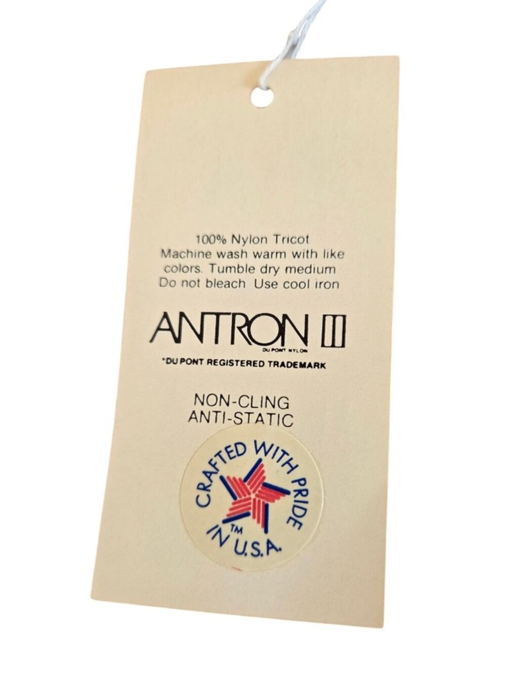 Vtg Coquette Antron Full Slip Ivory Lace Trim Nylon Size 46 USA-Made New - Picture 3 of 12